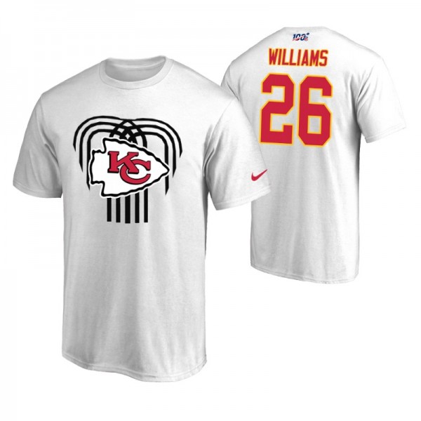 #26 Damien Williams Kansas City Chiefs Men's White...