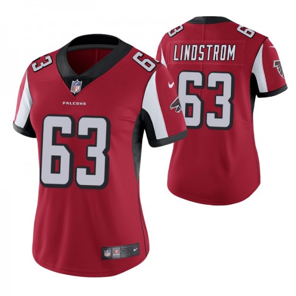 Chris Lindstrom Falcons 2019 NFL Draft Red Vapor L...