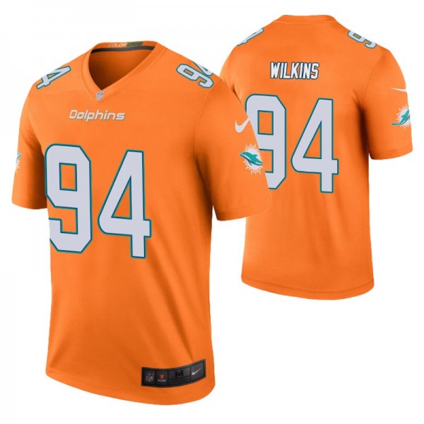 Christian Wilkins Miami Dolphins Orange 2019 NFL D...
