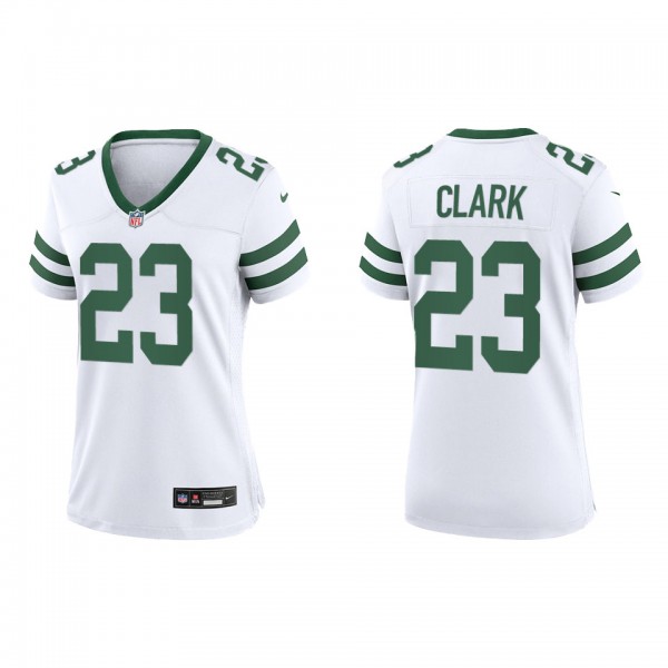 Chuck Clark Women's New York Jets White Legacy Gam...