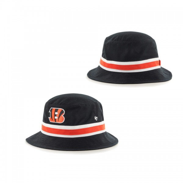 Men's Cincinnati Bengals '47 Black Striped Bucket Hat