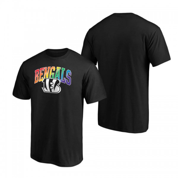 Cincinnati Bengals Black Pride Logo T-Shirt