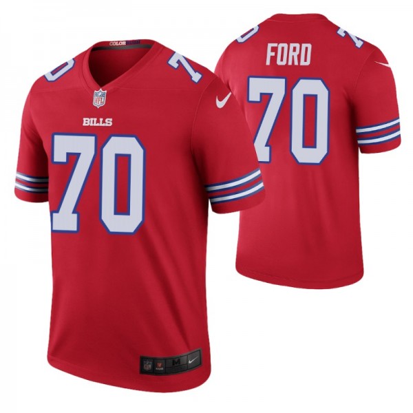 Cody Ford Buffalo Bills Red 2019 NFL Draft Color R...