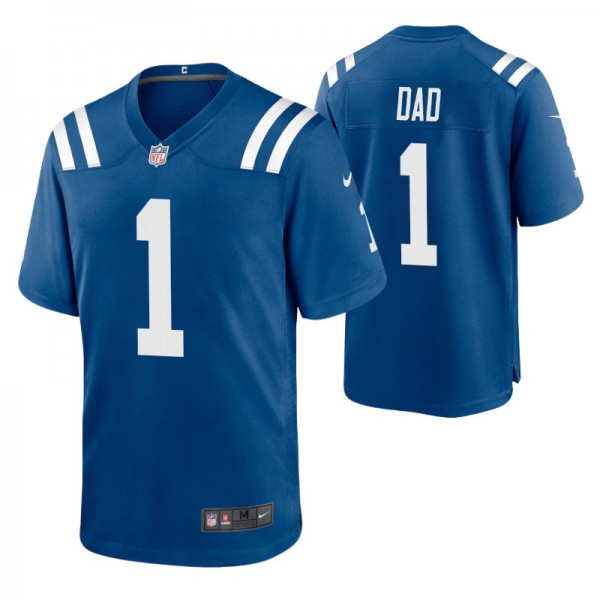 Indianapolis Colts 2021 Father's Day Royal Game Jersey