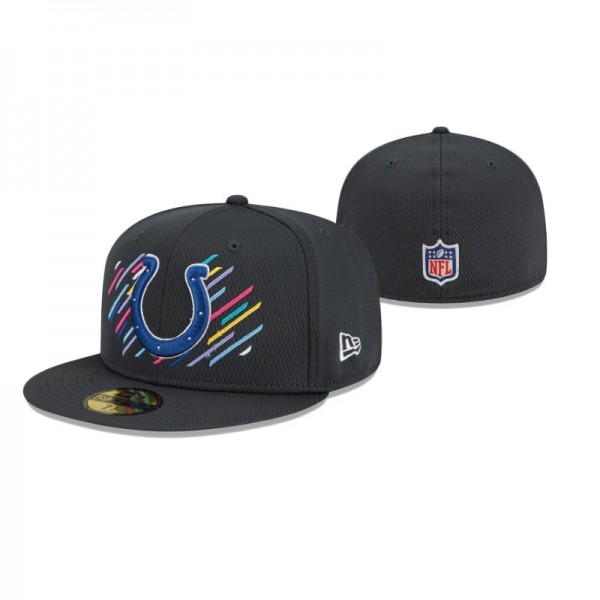 Indianapolis Colts 2021 NFL Crucial Catch Charcoal Hat 59FIFTY Fitted