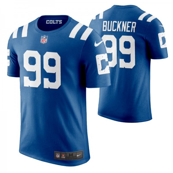 DeForest Buckner Indianapolis Colts Men's Royal Name - Number T-Shirt