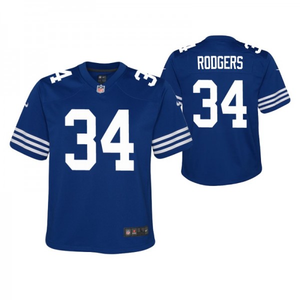 Indianapolis Colts Isaiah Rodgers #34 Royal Altern...