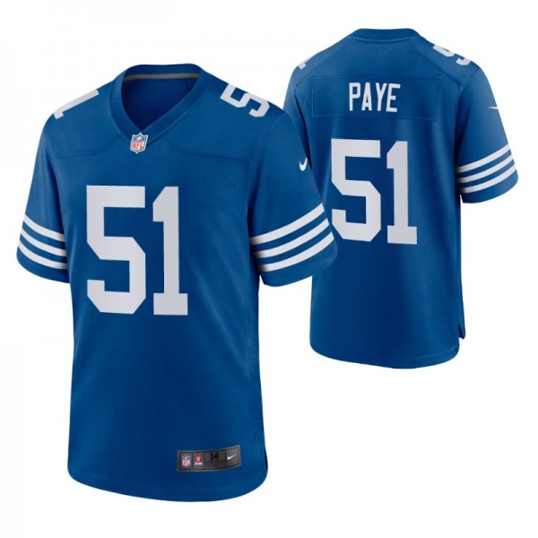 Indianapolis Colts Kwity Paye #51 Royal Alternate ...