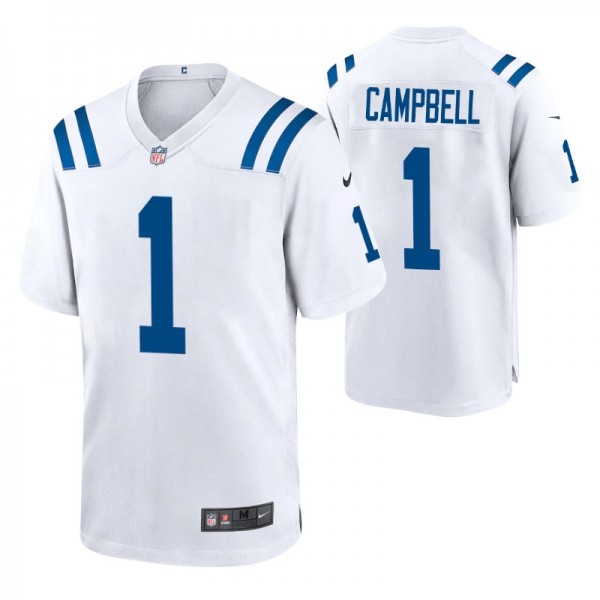 Indianapolis Colts #1 Parris Campbell White Game J...