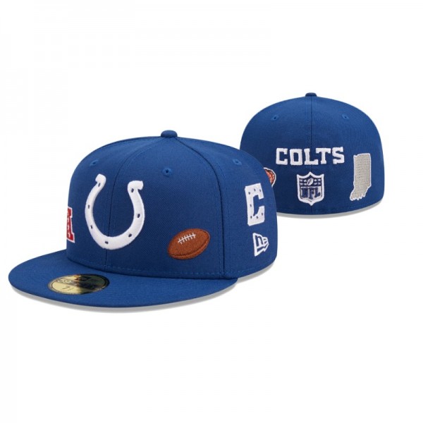 Indianapolis Colts 59FIFTY Fitted Team Local Royal...