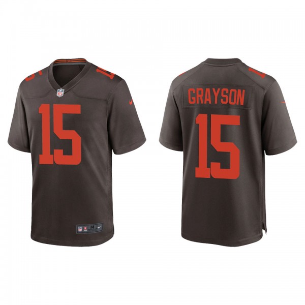 Men's Cleveland Browns Cyril Grayson Brown Alterna...