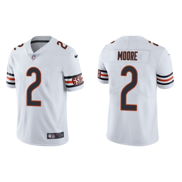Men's Chicago Bears D.J. Moore White Vapor Limited...