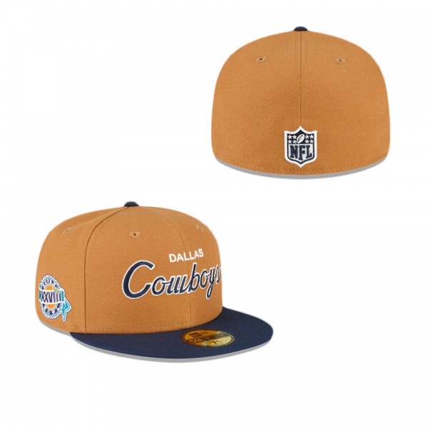 Dallas Cowboys Light Bronze 59FIFTY Fitted Hat