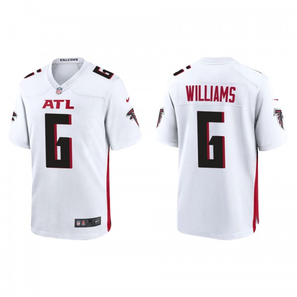Men's Atlanta Falcons Damien Williams White Game J...
