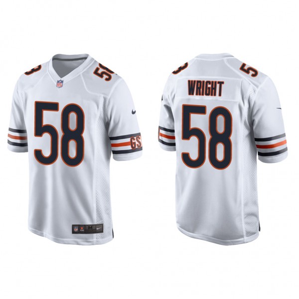 Men's Chicago Bears Darnell Wright White 2023 NFL ...