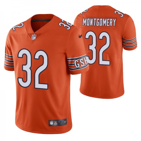 David Montgomery Bears 2019 NFL Draft Orange Vapor...