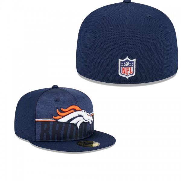 Men's Denver Broncos Navy 2023 NFL Training Camp 59FIFTY Fitted Hat