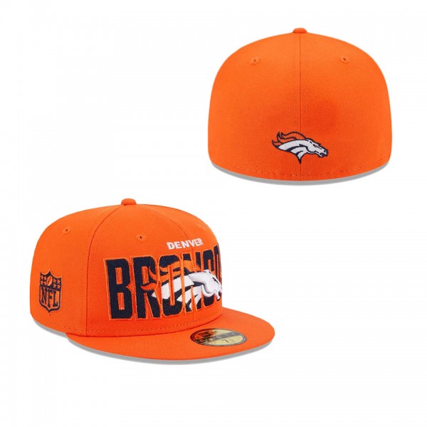 Men's Denver Broncos Orange 2023 NFL Draft 59FIFTY...