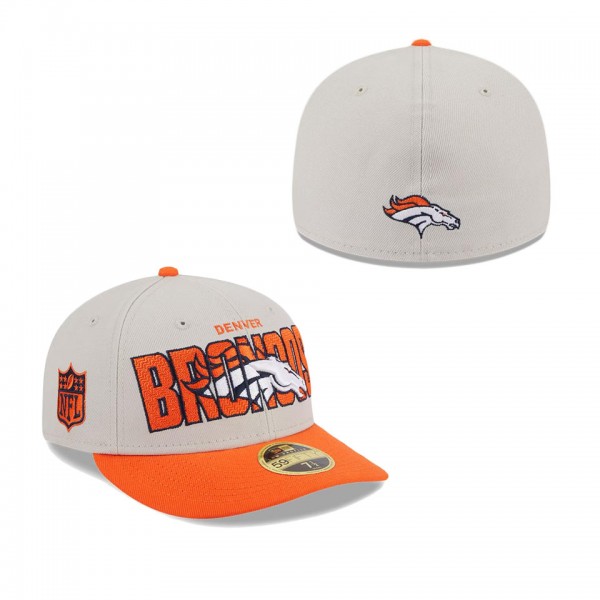 Men's Denver Broncos Stone Orange 2023 NFL Draft L...