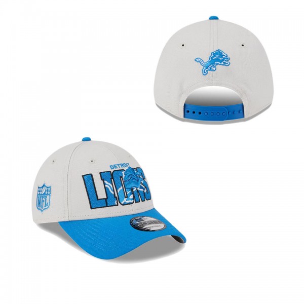 Men's Detroit Lions Stone Blue 2023 NFL Draft 9FORTY Adjustable Hat
