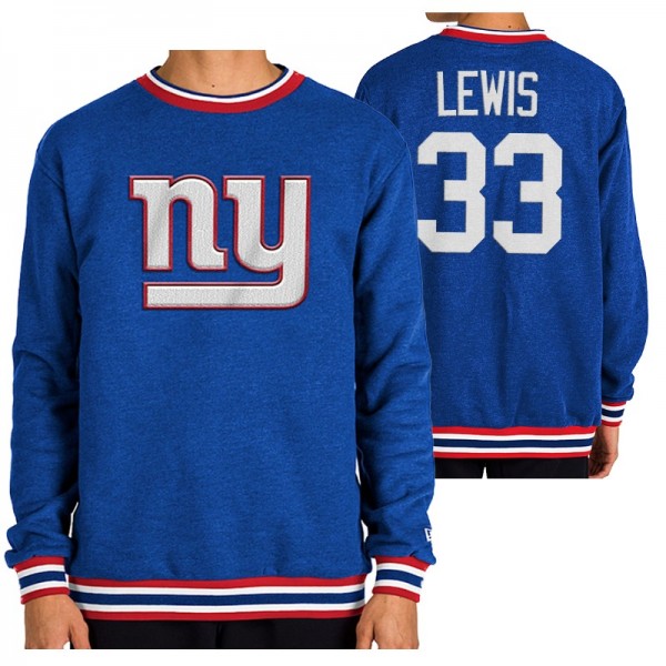 New York Giants #33 Dion Lewis Heather Royal New E...
