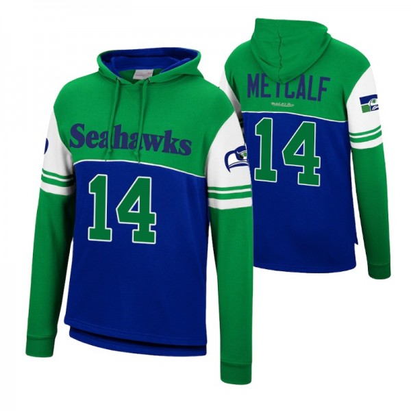 #14 DK Metcalf Seattle Seahawks Royal Home Pullove...