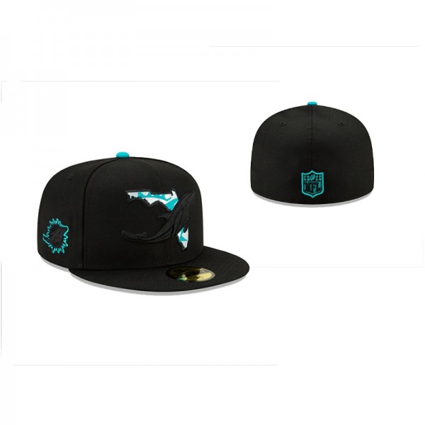 Miami Dolphins 59FIFTY Fitted State Logo Black Ref...