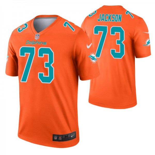 Men's Austin Jackson Miami Dolphins Jersey Orange ...