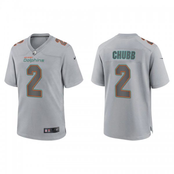 Men's Miami Dolphins Bradley Chubb Gray Atmosphere...