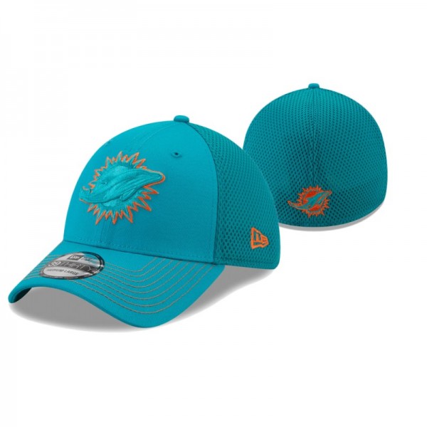Miami Dolphins 39THIRTY Flex Team Neo Aqua Hat