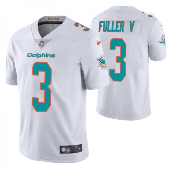 Miami Dolphins Will Fuller V #3 Vapor Limited Whit...
