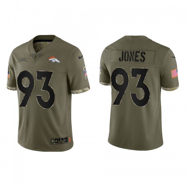 Dre'mont Jones Denver Broncos Olive 2022 Salute To...