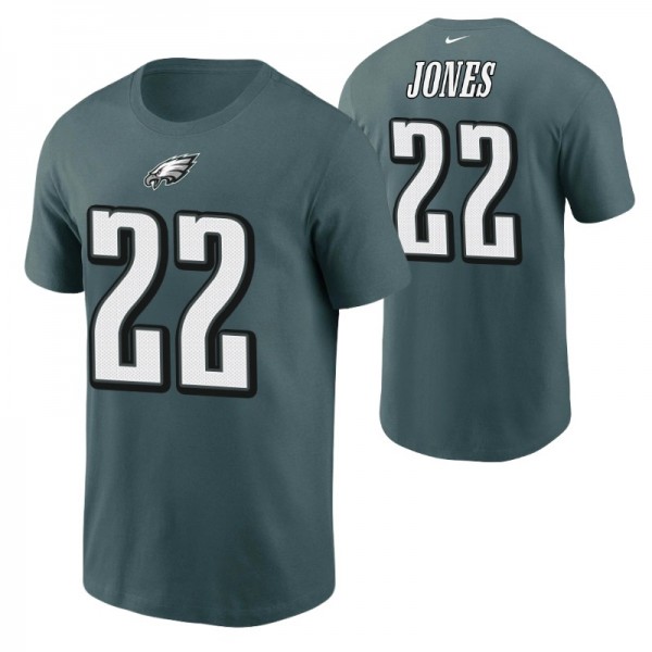 Men's Philadelphia Eagles Sidney Jones #22 Green T...