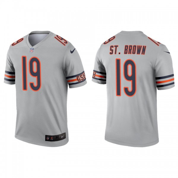 Men's Chicago Bears Equanimeous St. Brown Silver I...