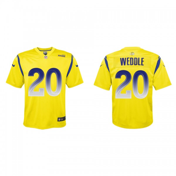 Eric Weddle Youth Los Angeles Rams Gold Inverted G...