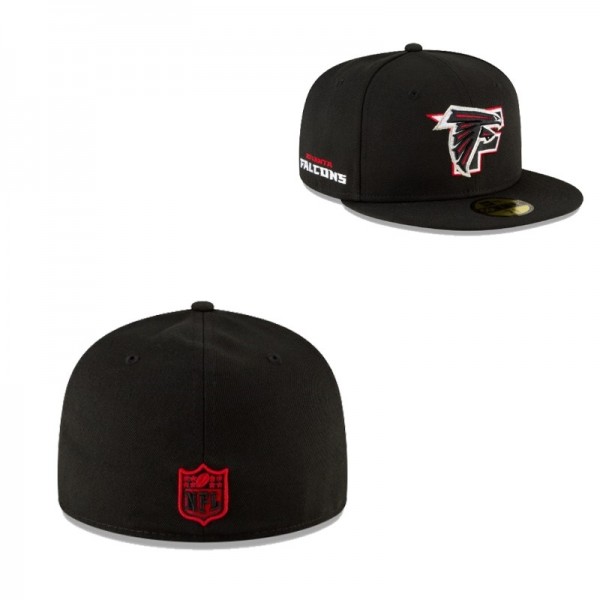 Atlanta Falcons New Era Black Logo Mix 59FIFTY Fit...