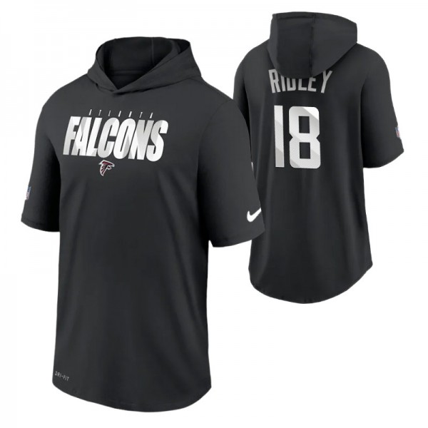 Atlanta Falcons Nike Calvin Ridley #18 Sideline Playbook Performance Black T-Shirt