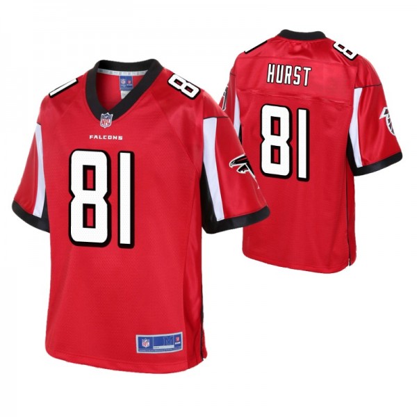 Atlanta Falcons Hayden Hurst Red Pro Line Jersey -...