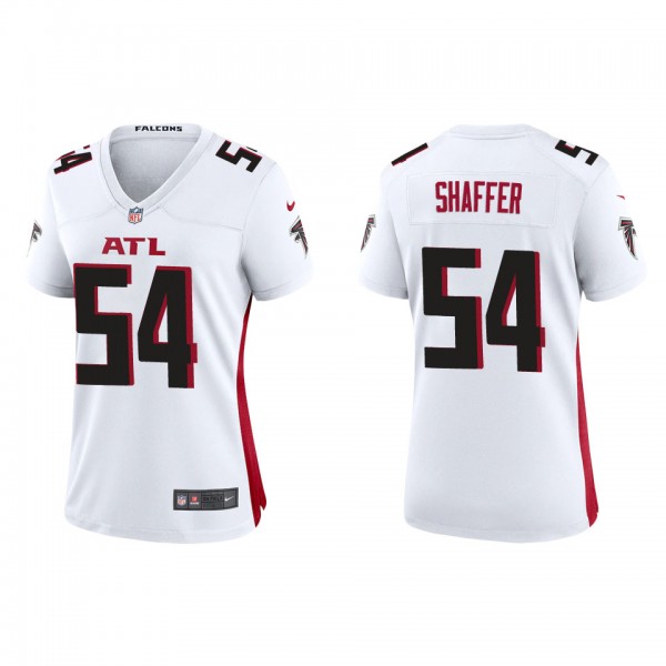 Women's Atlanta Falcons Justin Shaffer White Game ...