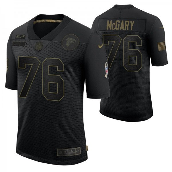 Atlanta Falcons Kaleb McGary #76 Black Limited 202...