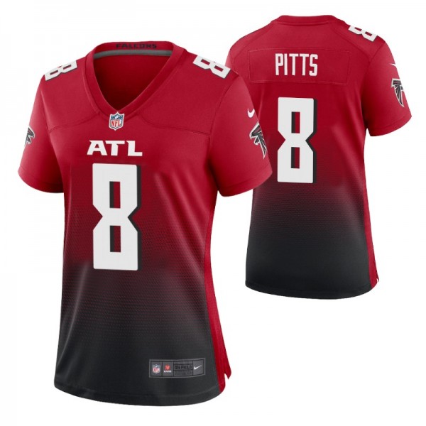 Women's Atlanta Falcons Kyle Pitts 8 #2021 NFL Dra...