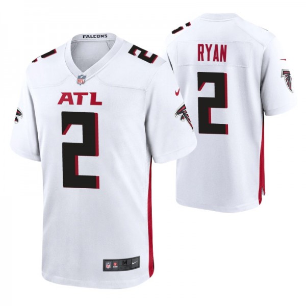 Matt Ryan Atlanta Falcons White Game Jersey - Men'...
