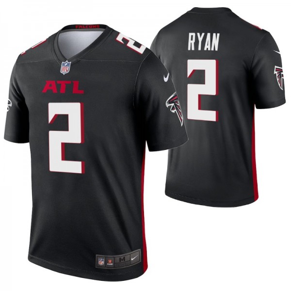 Men's Matt Ryan #2 Atlanta Falcons Black Legend Je...