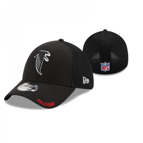 Atlanta Falcons Team Neo Black 39THIRTY Flex Hat