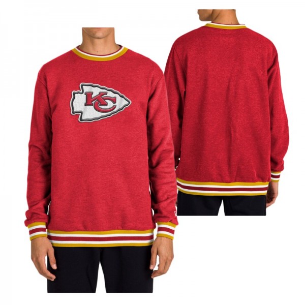Kansas City Chiefs Red Pullover Fleece Brushed Rin...