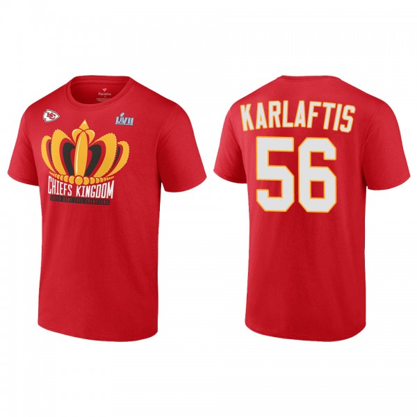 George Karlaftis Kansas City Chiefs Red Super Bowl LVII Champions Last Standing T-Shirt
