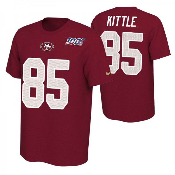 George Kittle #85 San Francisco 49ers NFL 100th Season T-Shirt