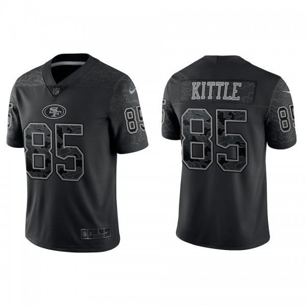 George Kittle San Francisco 49ers Black Reflective Limited Jersey
