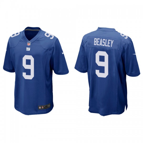 Men's New York Giants Cole Beasley Royal Game Jers...