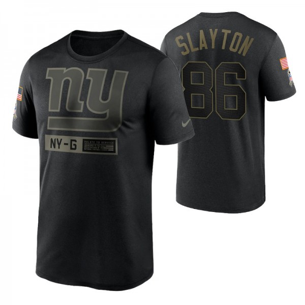 New York Giants Darius Slayton #86 Black Short Sle...